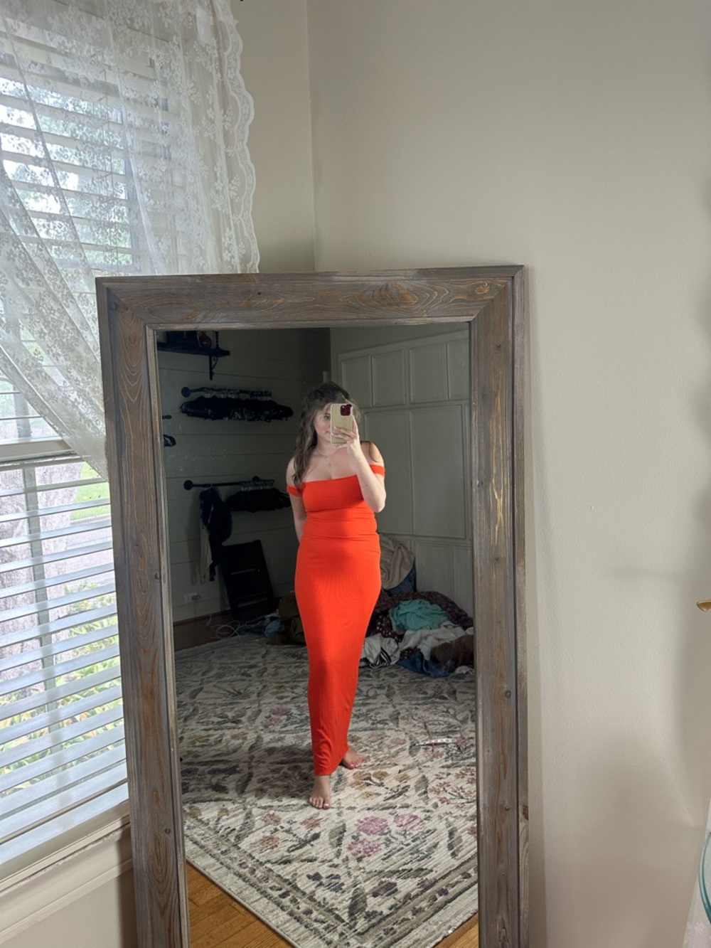 Skims rubbed maxi dress